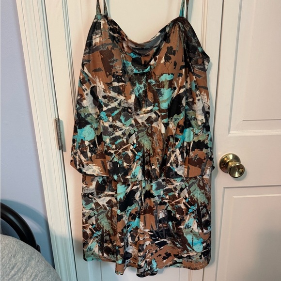 St. Tropez Metallic Geometric Romper Swimsuit! AMAZING! - Picture 9 of 10